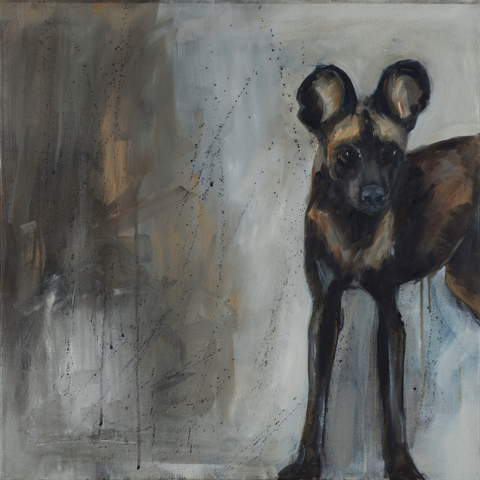 "Picasso" African dog print by Sue Moffitt - 310gsm paper - Limited edition of 75